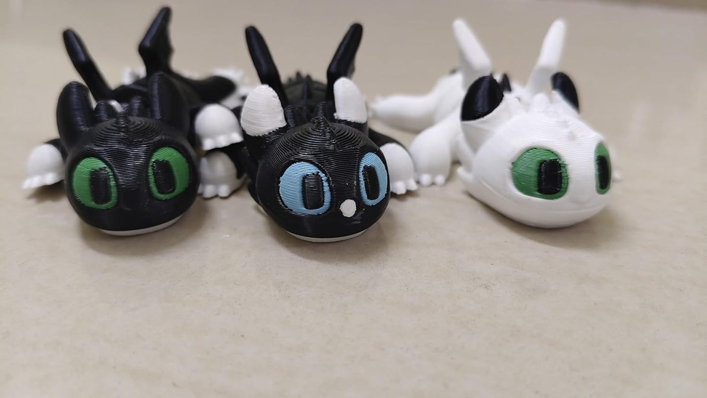 Legacy of Toothless – Mini Dragon Children Set – Dart, Ruffrunner & Pouncer | How to Train Your Dragon
