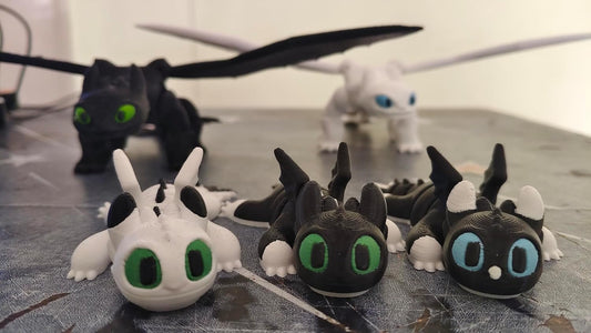 Fury Family – Complete Toothless family Dragon Set | How to Train Your Dragon