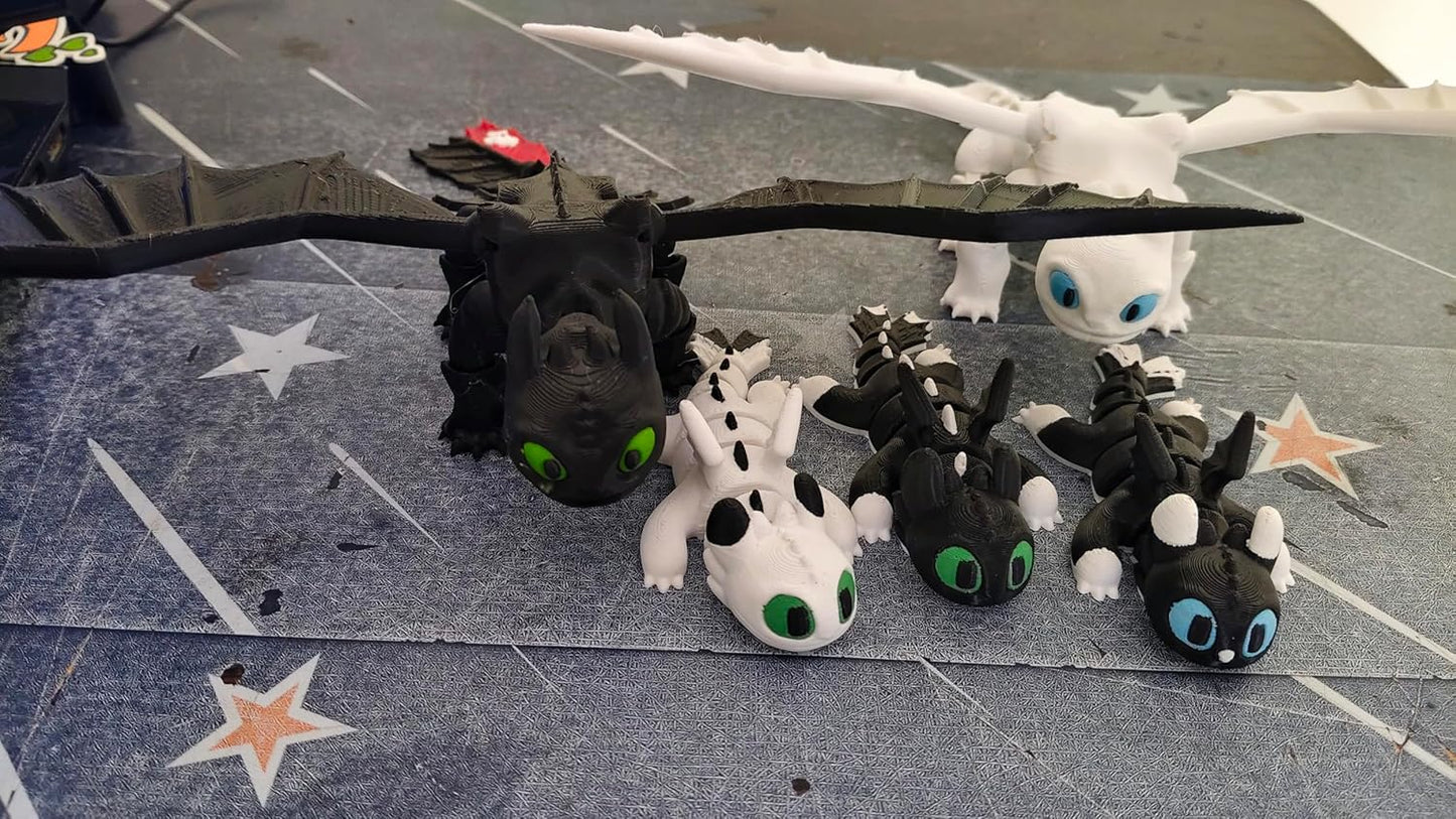 Fury Family – Complete Toothless family Dragon Set | How to Train Your Dragon