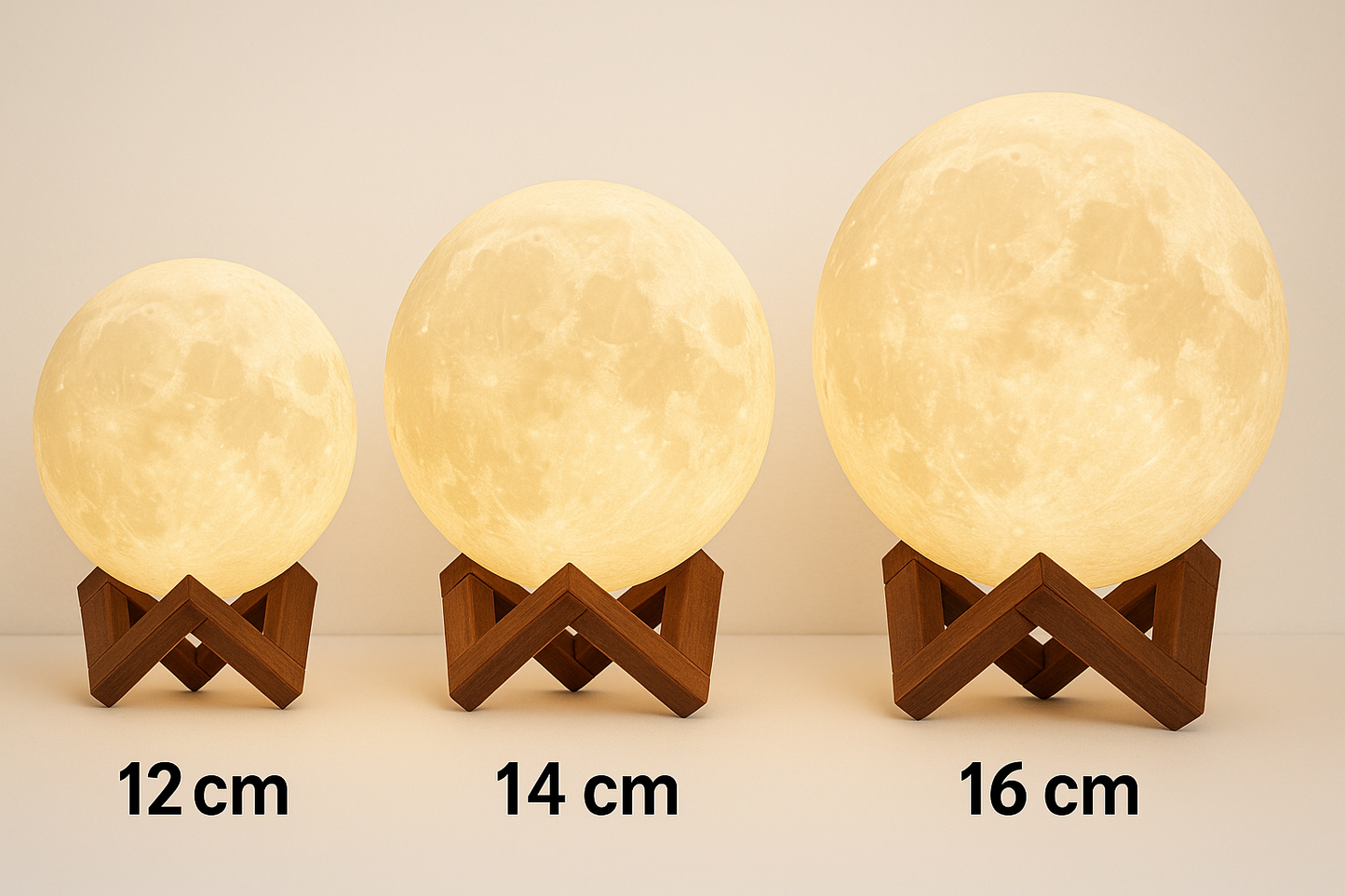 3D Printed Moon Lamp β Your Photo, Your Words β Personalized Night Light