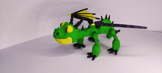 3D Printed Terrible Terror – Mini Articulated Dragon Toy | How to Train Your Dragon