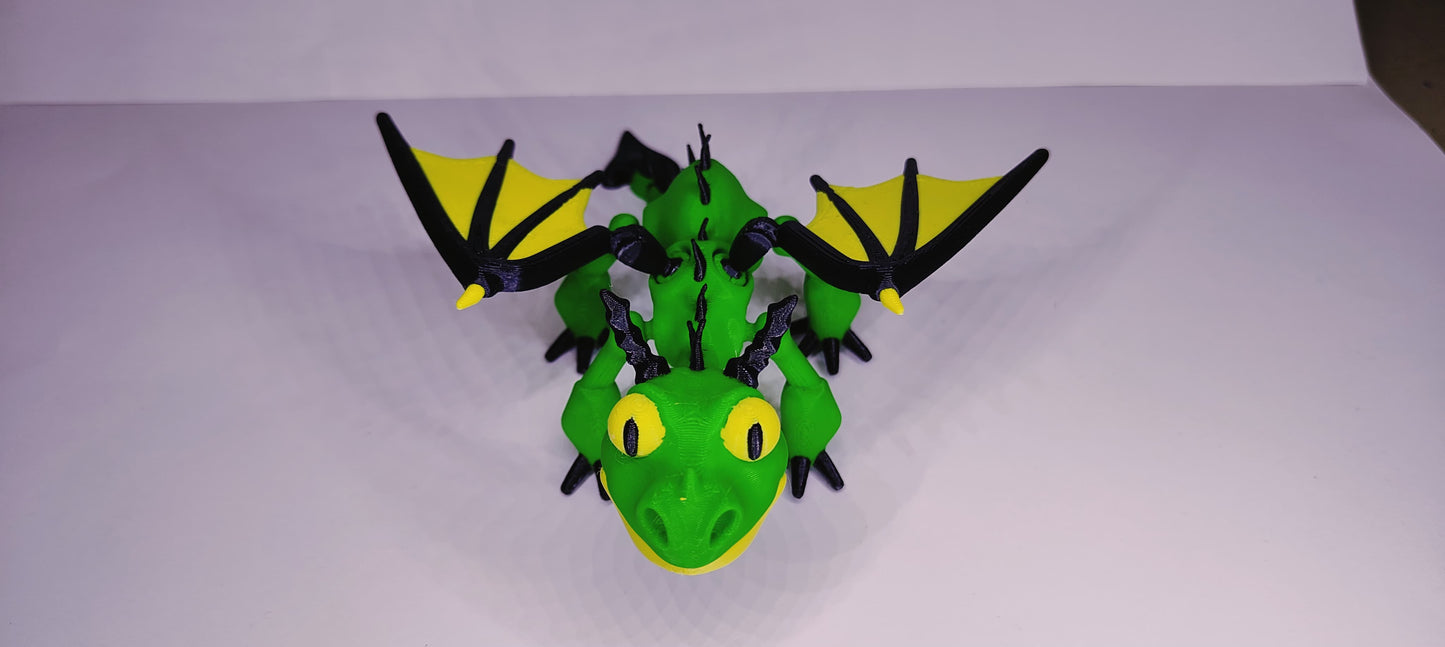 3D Printed Terrible Terror – Mini Articulated Dragon Toy | How to Train Your Dragon