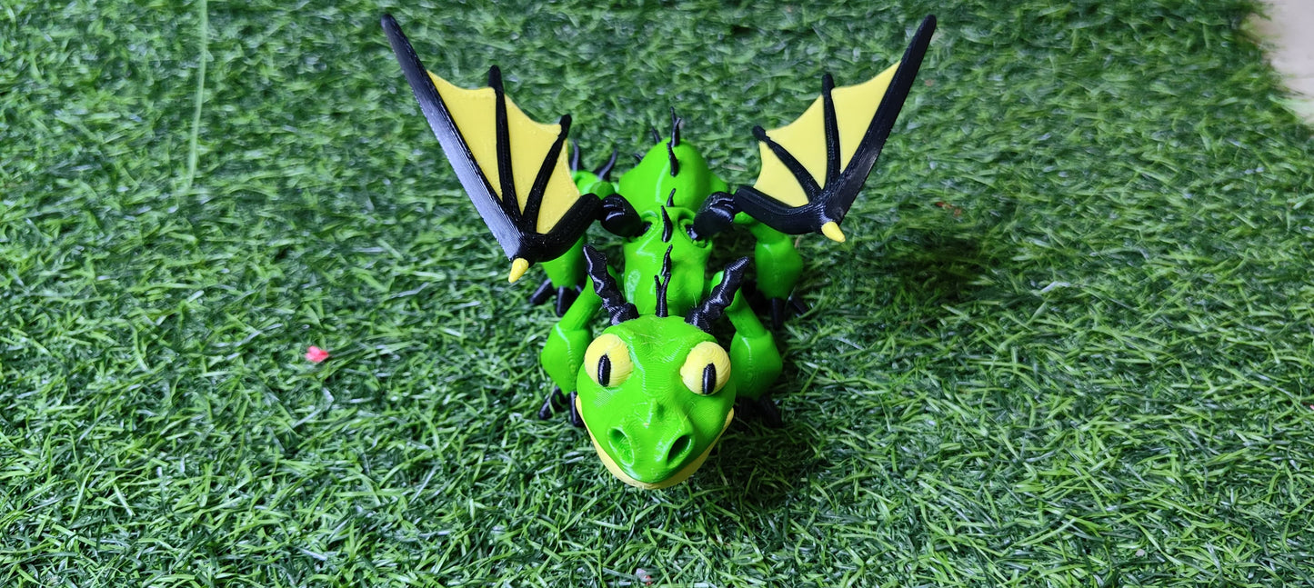 3D Printed Terrible Terror – Mini Articulated Dragon Toy | How to Train Your Dragon