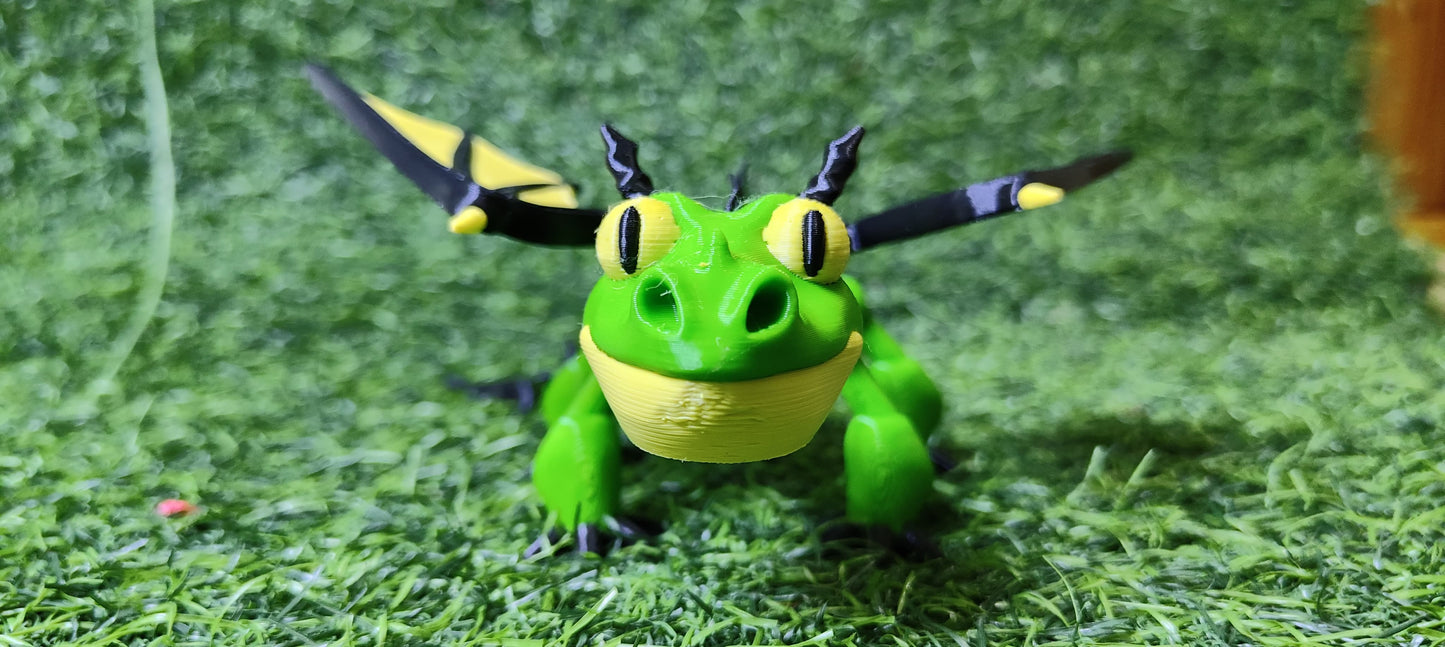 3D Printed Terrible Terror – Mini Articulated Dragon Toy | How to Train Your Dragon