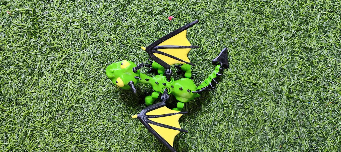 3D Printed Terrible Terror – Mini Articulated Dragon Toy | How to Train Your Dragon