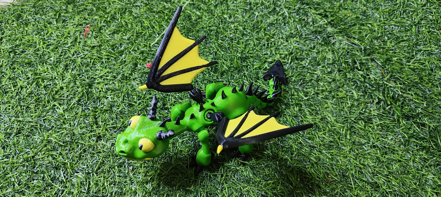 3D Printed Terrible Terror – Mini Articulated Dragon Toy | How to Train Your Dragon