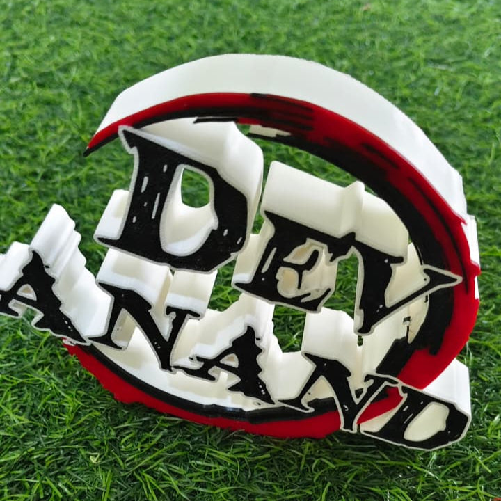 Personalized Anime-Inspired Name Plate – Demon Slayer Design