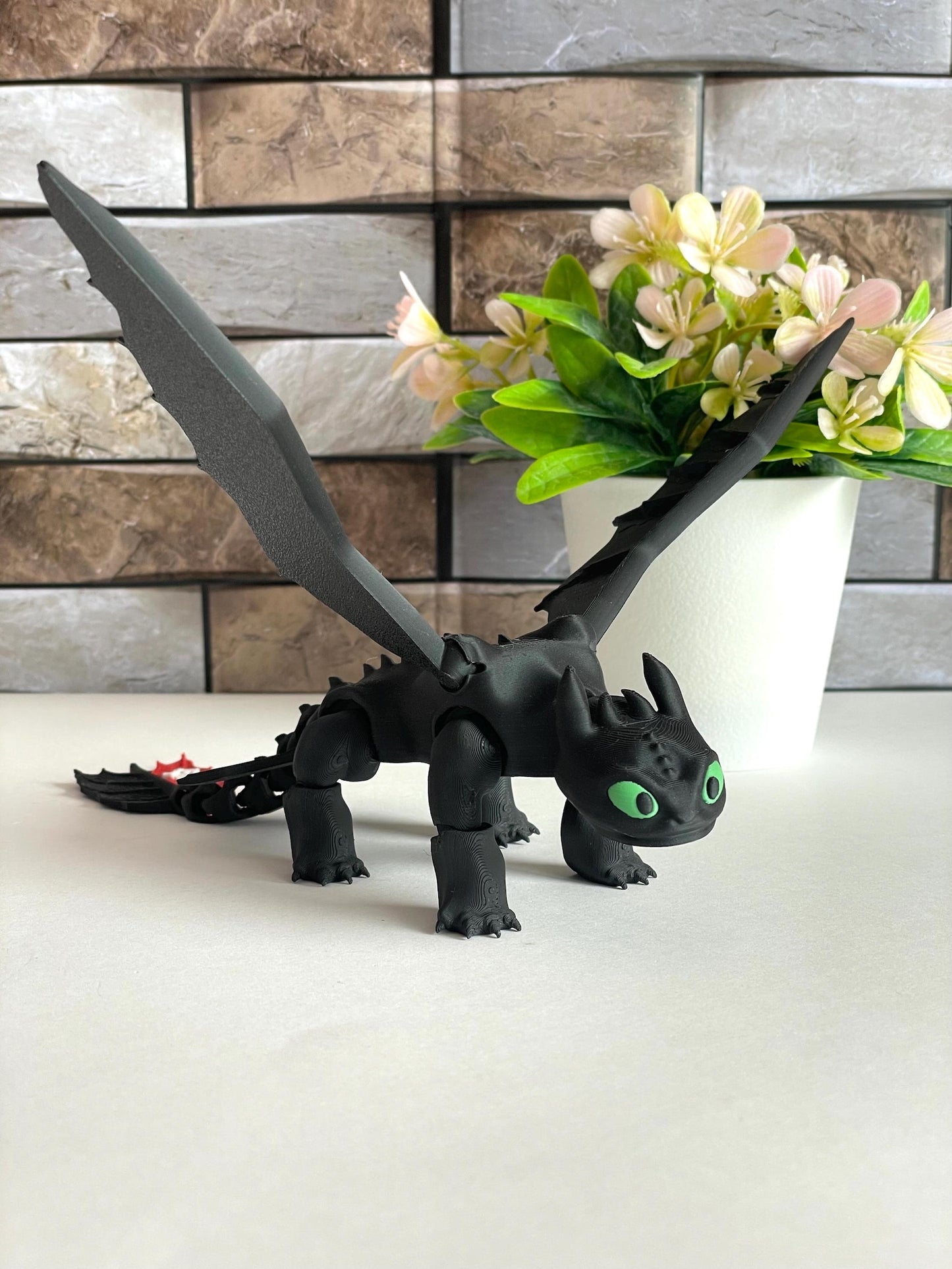 3D Printed Toothless - Articulated Night Fury Dragon Toy | How to Train Your Dragon