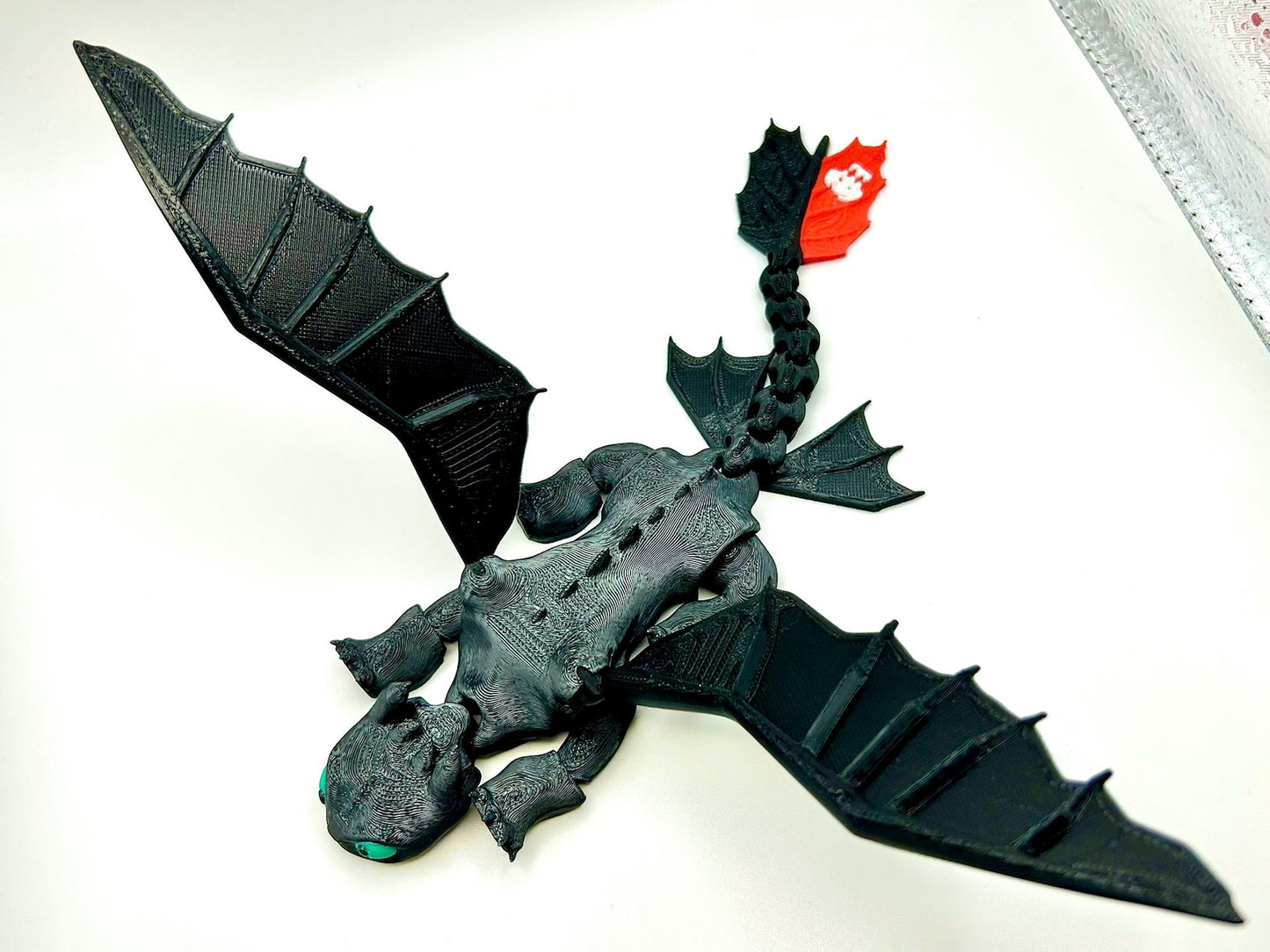 3D Printed Toothless - Articulated Night Fury Dragon Toy | How to Train Your Dragon