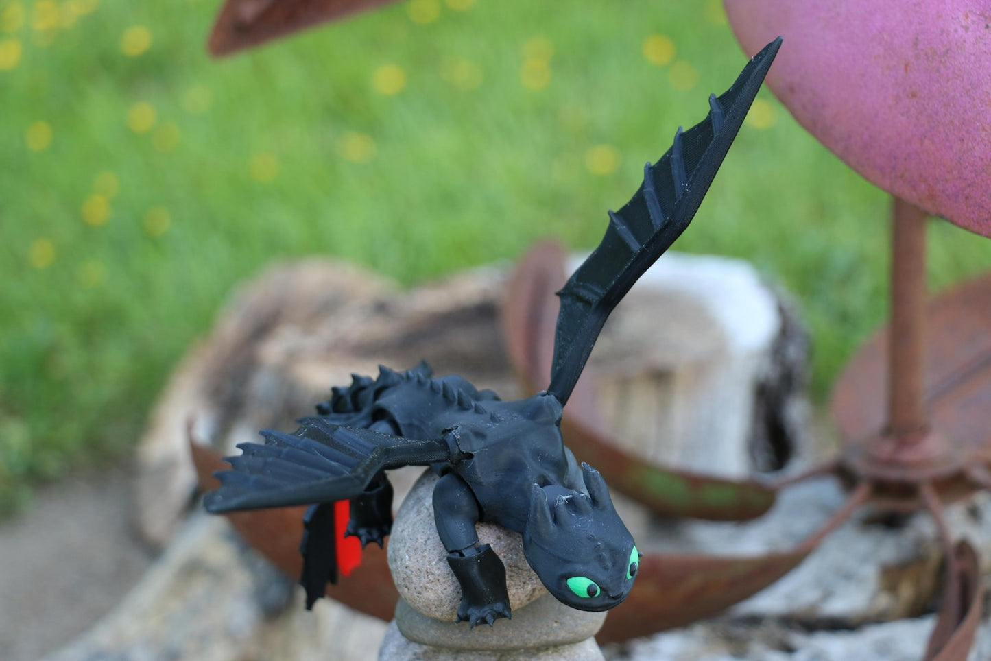 3D Printed Toothless - Articulated Night Fury Dragon Toy | How to Train Your Dragon