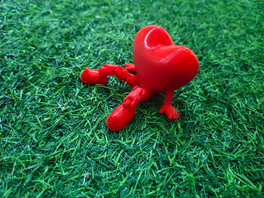 Heart Buddy-3D Printed Articulated Self Sitter