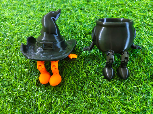 3D Printed Halloween Spooky Sitters – Articulated Spooky Buddies