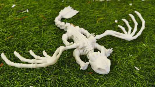 3D Printed Spooky Toothless - Articulated Skeleton Night Fury Dragon Toy | How to Train Your Dragon