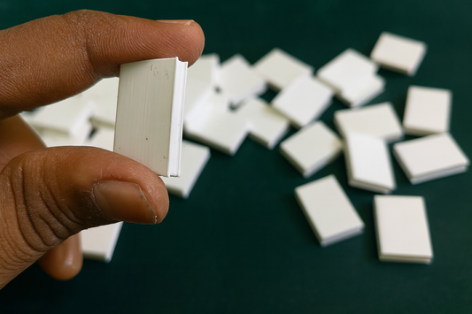3D Printed Miniature White Books – Set of Minimalist Book Blocks