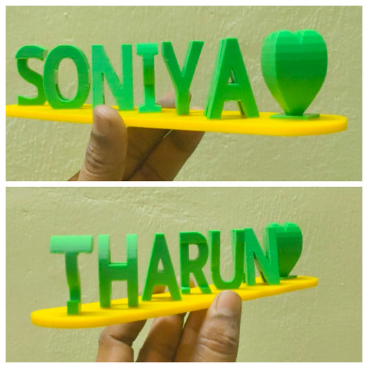 Flip Name – Personalized Dual-Name 3D Display