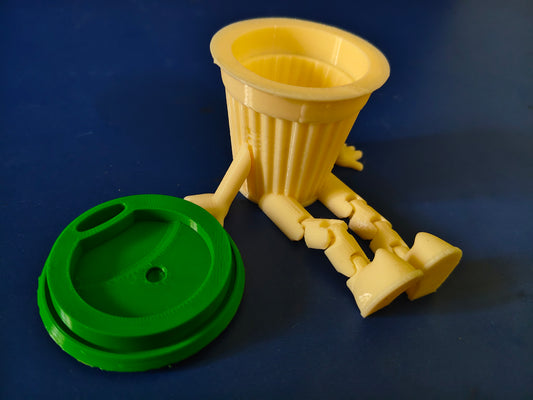 Coffee Buddy – 3D Printed Articulated Shelf Sitter
