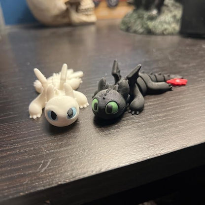 Mini Toothless Dragons – Articulated 3D Printed Dragons | How to Train Your Dragon | Night Fury & Light Fury