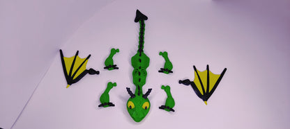 3D Printed Terrible Terror – Mini Articulated Dragon Toy | How to Train Your Dragon