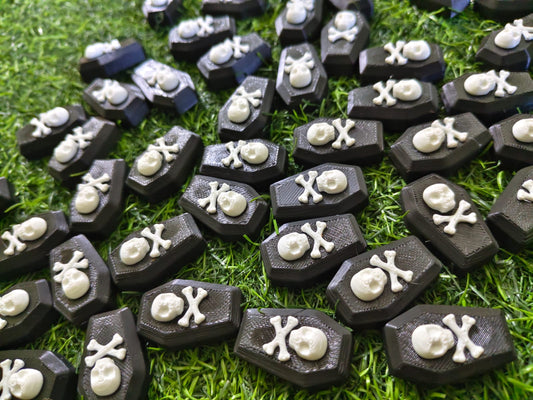 3D Printed Halloween Coffin – Set of 10 Minis