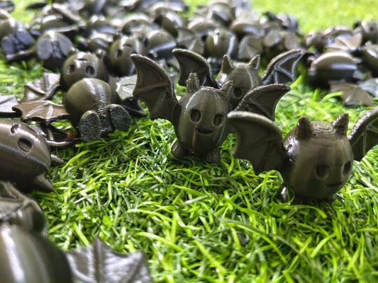 3D Printed Halloween Bat – Set of 10 Minis