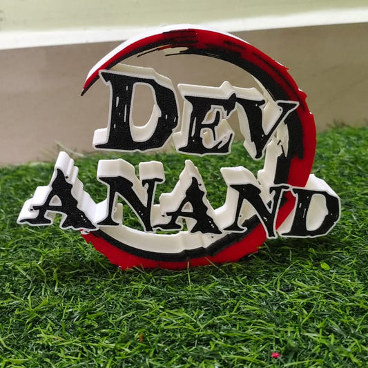 Personalized Anime-Inspired Name Plate – Demon Slayer Design