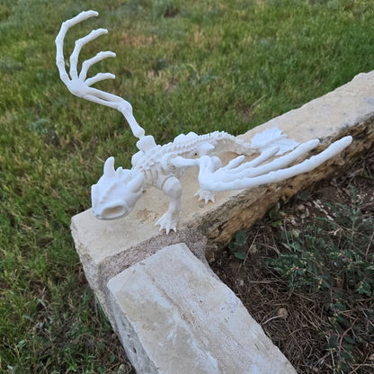 3D Printed Spooky Toothless - Articulated Skeleton Night Fury Dragon Toy | How to Train Your Dragon