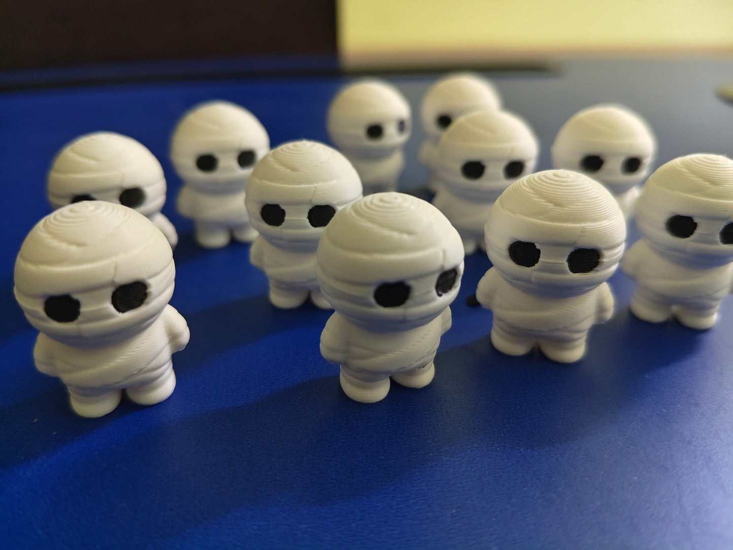3D Printed Halloween Mummy – Set of 10 Minis