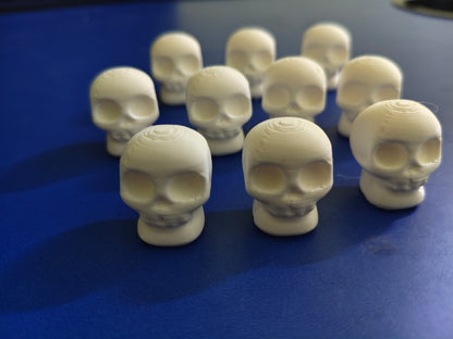 3D Printed Halloween Skull – Set of 10 Minis