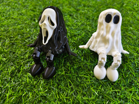 3D Printed Halloween Spooky Sitters – Articulated