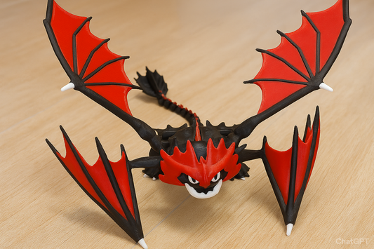 3D Printed Cloudjumper – Four-Winged Stormcutter Toy | How to Train Your Dragon