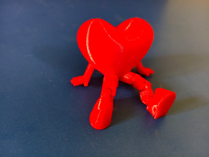 Heart Buddy-3D Printed Articulated Self Sitter