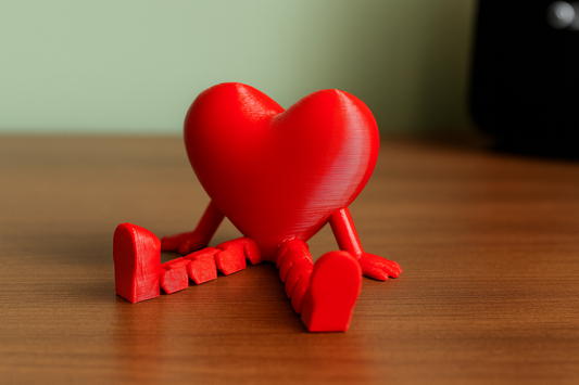 Heart Buddy-3D Printed Articulated Self Sitter