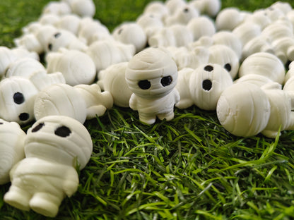 3D Printed Halloween Mummy – Set of 10 Minis
