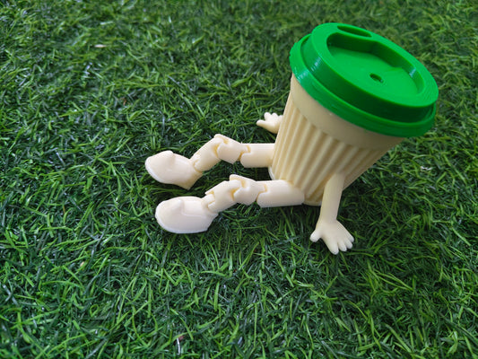 Coffee Buddy – 3D Printed Articulated Shelf Sitter