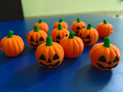 3D Printed Halloween Pumpkin – Set of 10 Minis