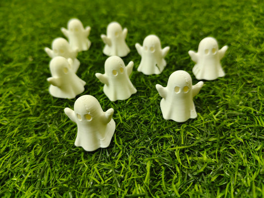 3D Printed Halloween Ghost – Set of 10 Minis