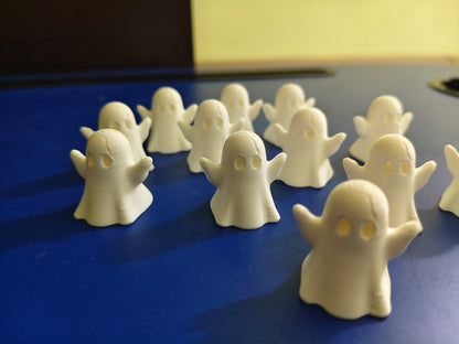 3D Printed Halloween Ghost – Set of 10 Minis